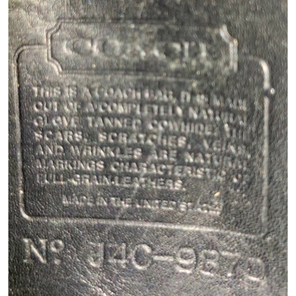 Coach 9870 Vintage Black Leather Court Crossbody Bag - Picture 8 of 8